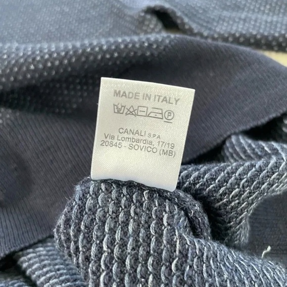 CANALI Wool and Cotton Blend Quarter-Zip Sweater large - Picture 11 of 11